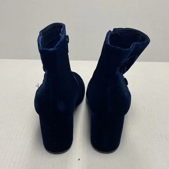 Nine West Khraine velvet blue boots - Picture 4 of 9